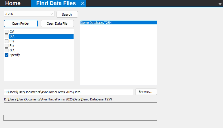 Find Data File